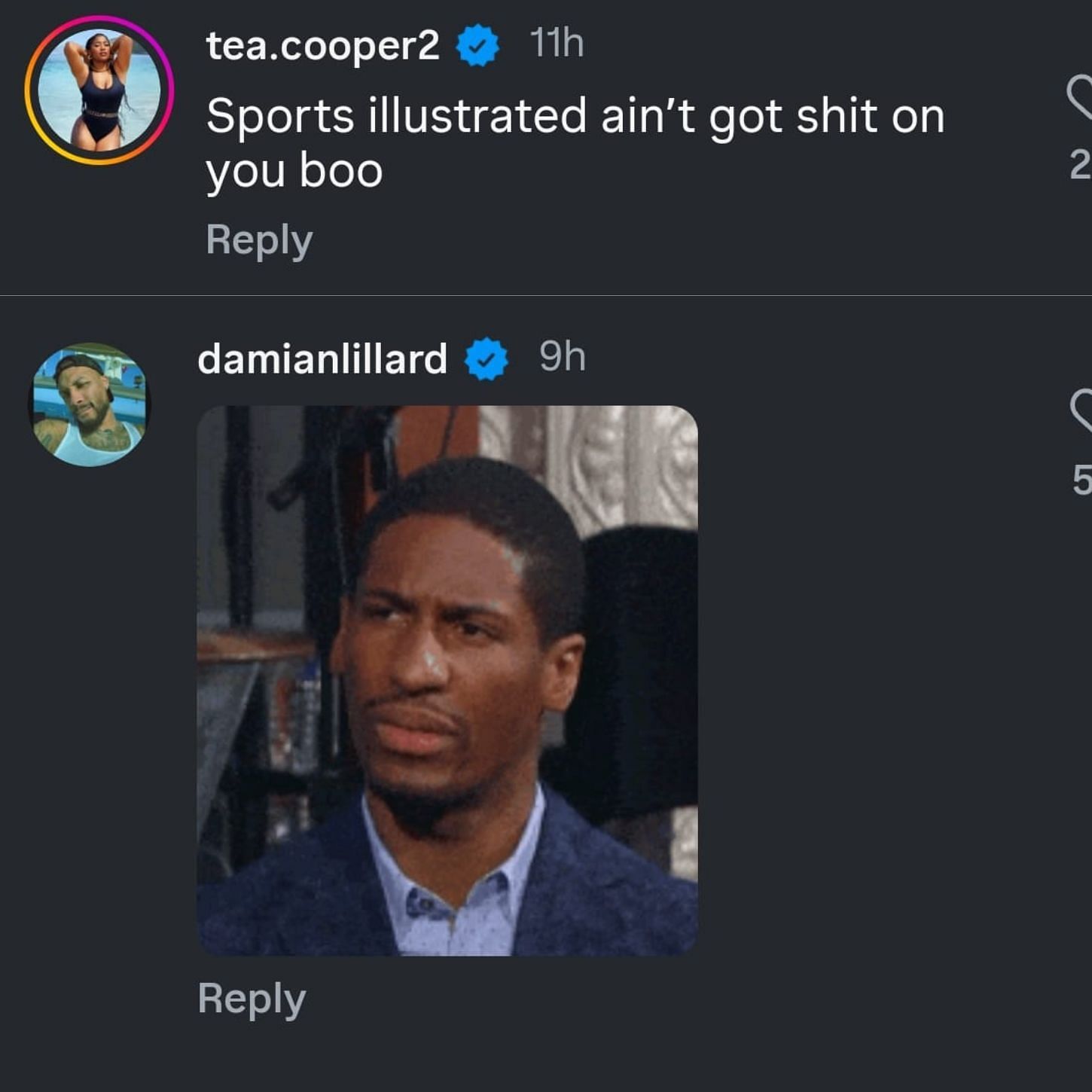 Te’a Cooper and Damian Lillard’s reaction to Angel McCoughtry’s nude photoshoot.